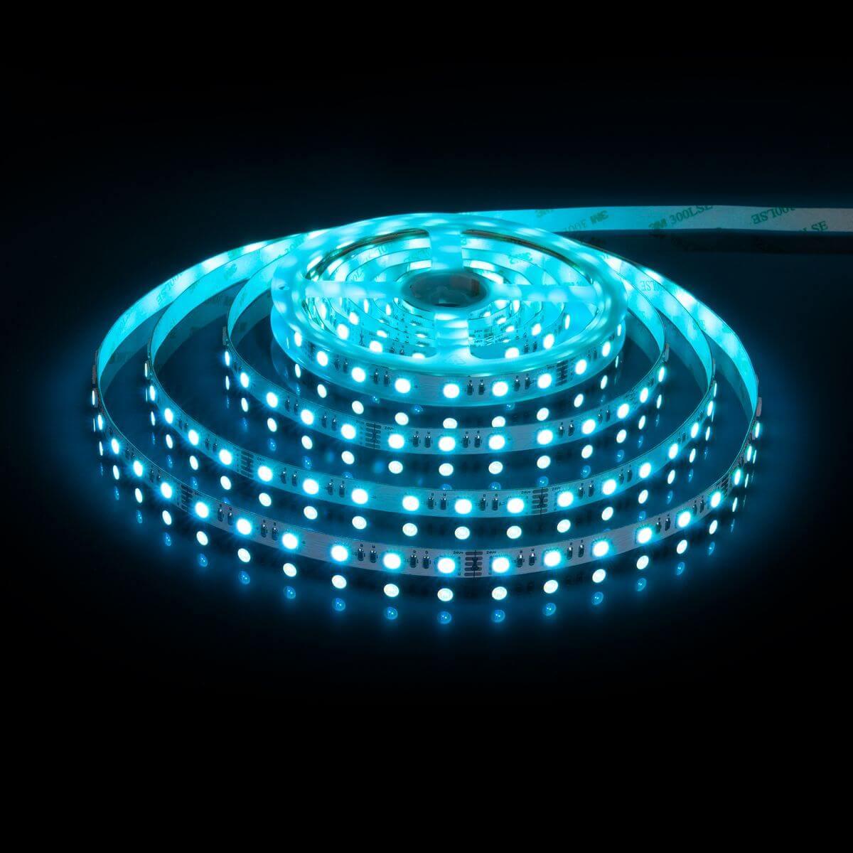фото светодиодная лента elektrostandard 24w/m 60led/m 5050smd mix rgb/теплый белый 5m a053701 | 220svet.ru