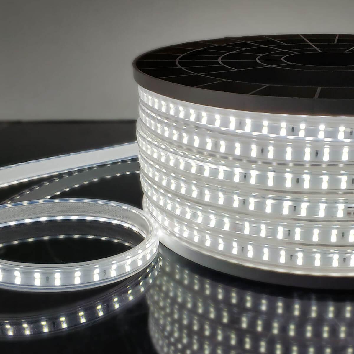 фото светодиодная влагозащищенная лента elektrostandard 18w/m 180led/m 2835smd холодный белый 50m a053653 | 220svet.ru
