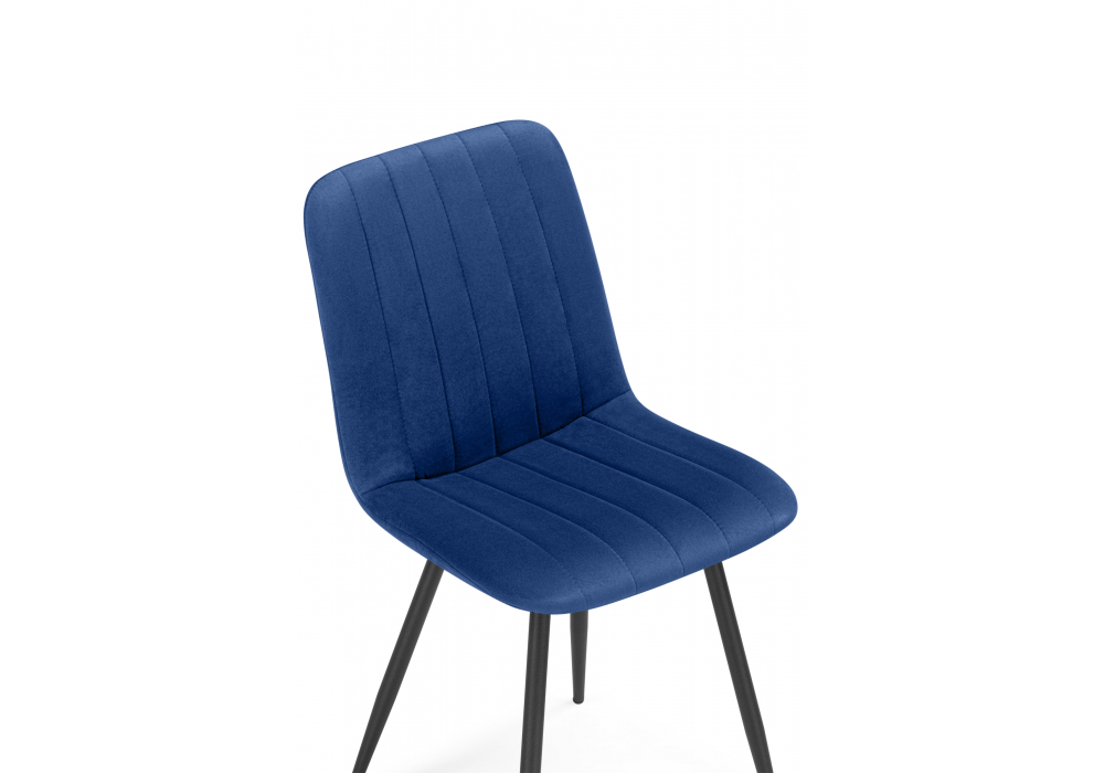 фото стул на металлокаркасе woodville дани синий (zd 798) / черный np 632304 | 220svet.ru