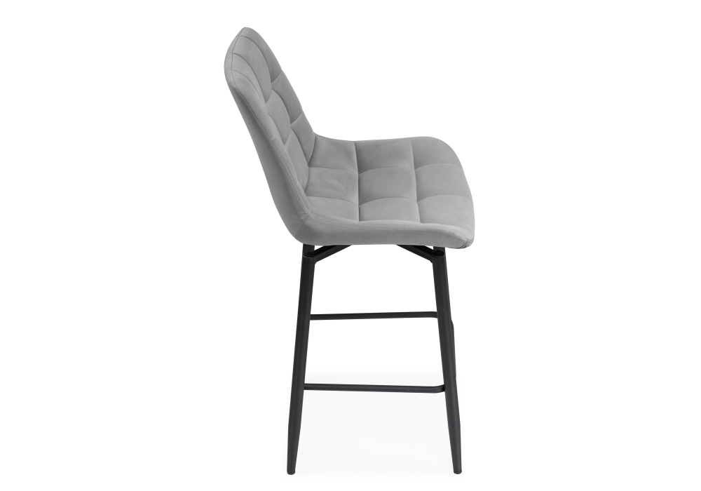 фото барный стул woodville алст к крутящийся светло-серый / черный 502282 | 220svet.ru