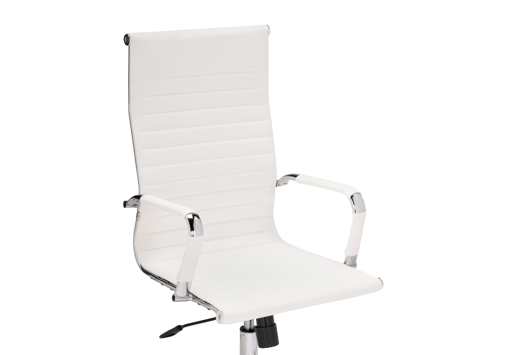 фото компьютерное кресло woodville reus pu white / chrome 15735 | 220svet.ru