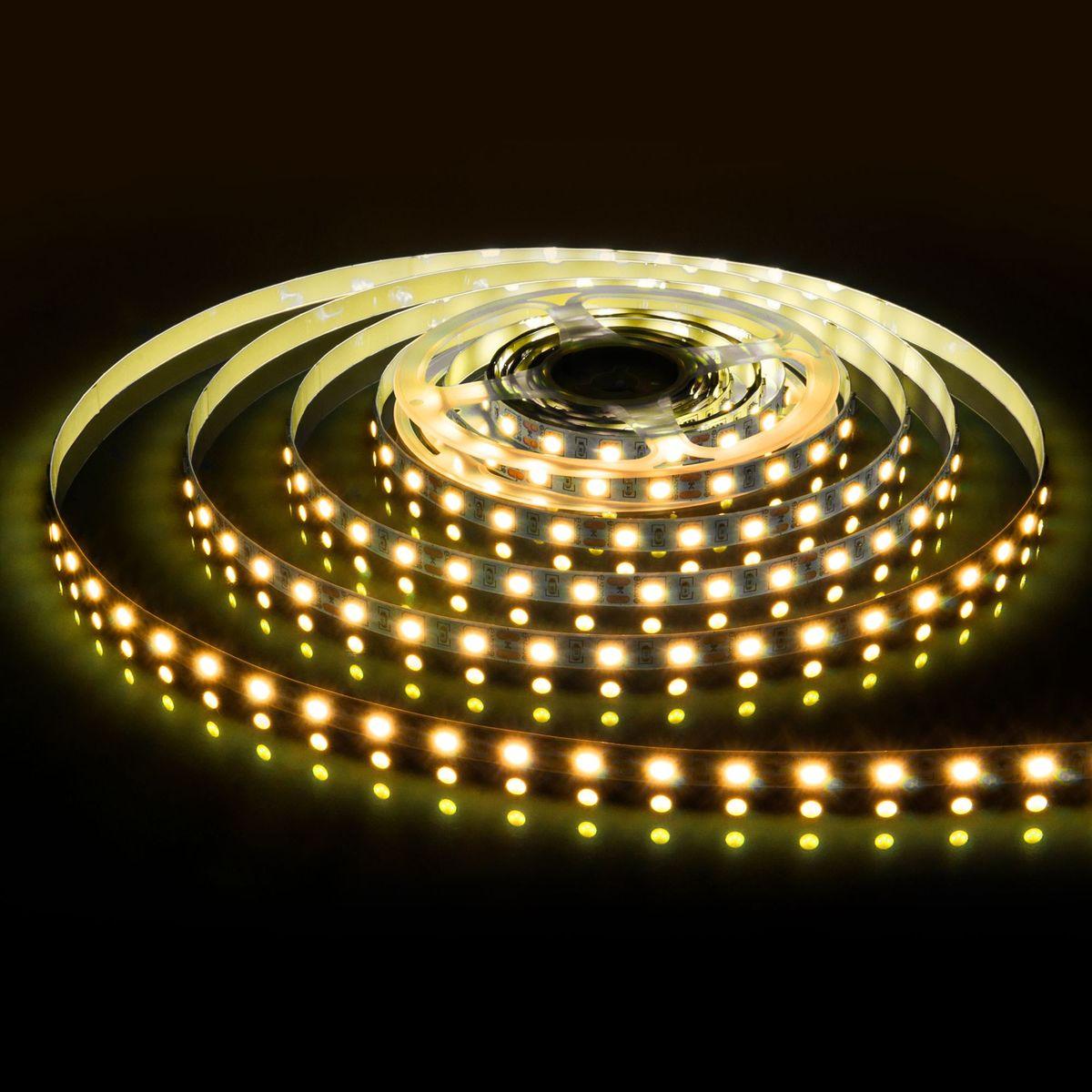 фото светодиодная лента elektrostandard 9,6w/m 120led/m 2835smd теплый белый 5m a050539 | 220svet.ru