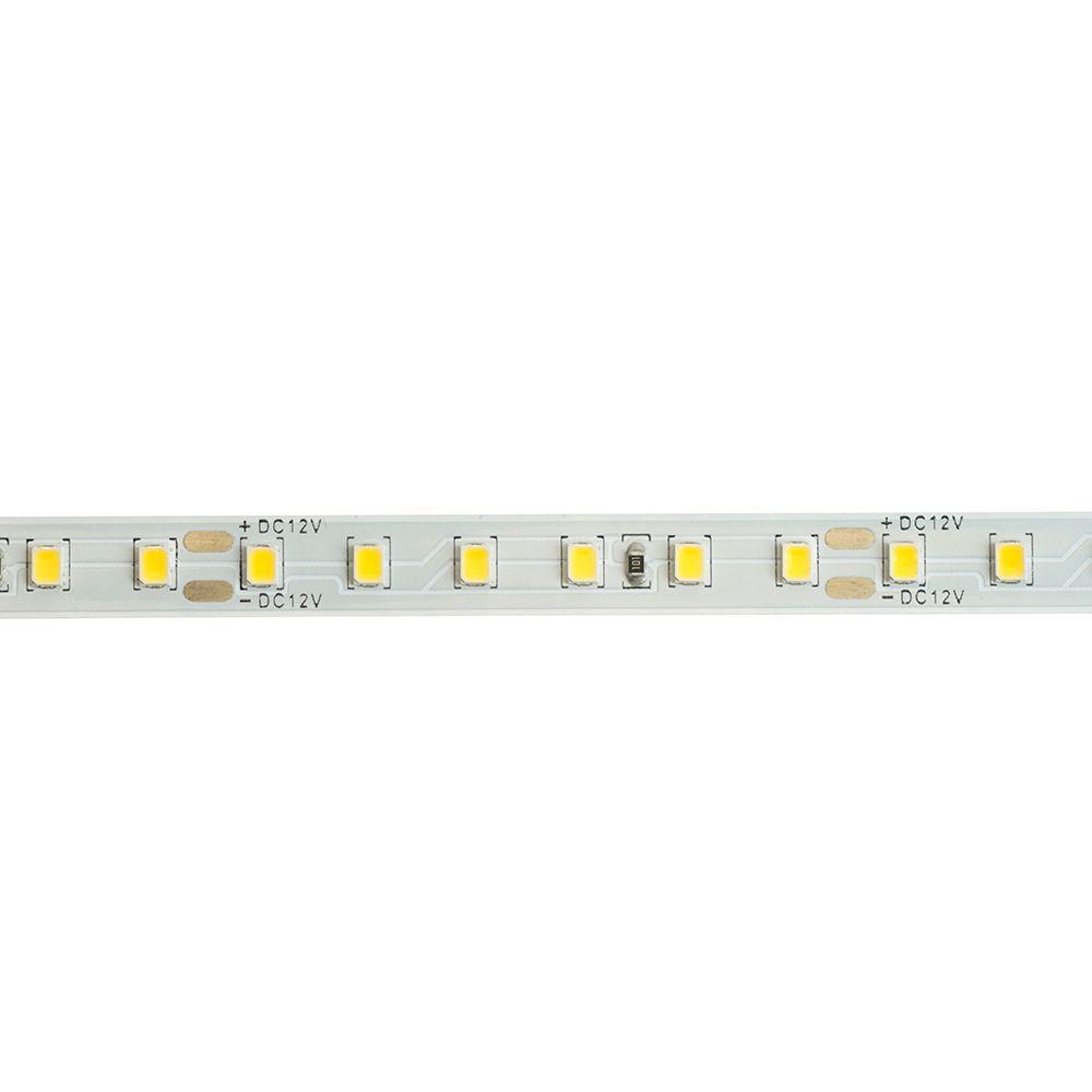 фото светодиодная лента saffit 9,6w/m 120led/m 2835smd теплый белый 5м sst02 55240 | 220svet.ru
