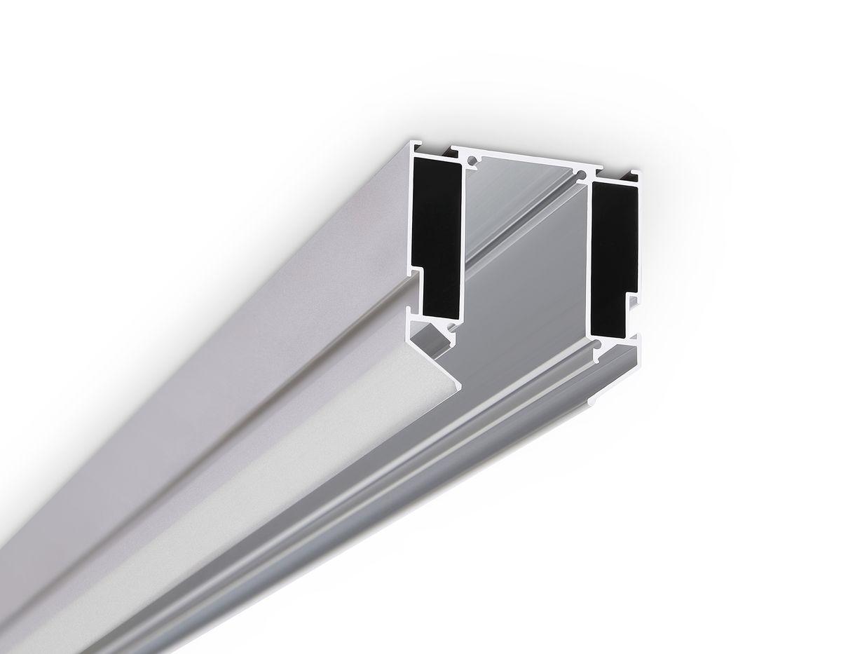 фото корпус в натяжной потолок для накладного шинопровода ambrella light track system magnetic 220v gl1013 | 220svet.ru