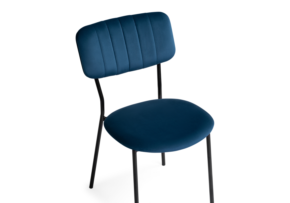 фото стул woodville фиер морской / черный глянец 494367 | 220svet.ru