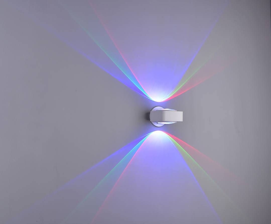 фото настенный светодиодный светильник designled gw linse gw-1025-6-wh-rgb 003213 | 220svet.ru