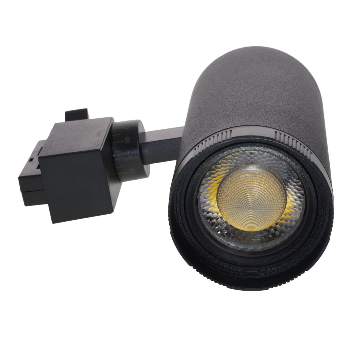 фото трековый светодиодный светильник volpe ulb-q261 20w/4000k/ac black ul-00009629 | 220svet.ru
