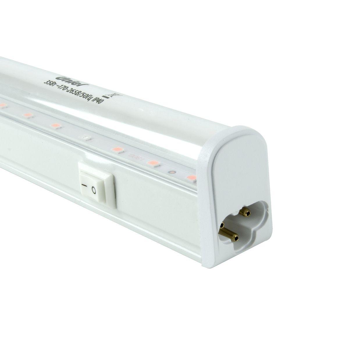 фото настенный светодиодный светильник для растений uniel uli-p43-35w/spbx ip40 white ul-00010529 | 220svet.ru