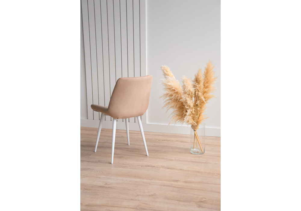 фото стул на металлокаркасе woodville седа бежевый (zd 210) / белый np 632394 | 220svet.ru