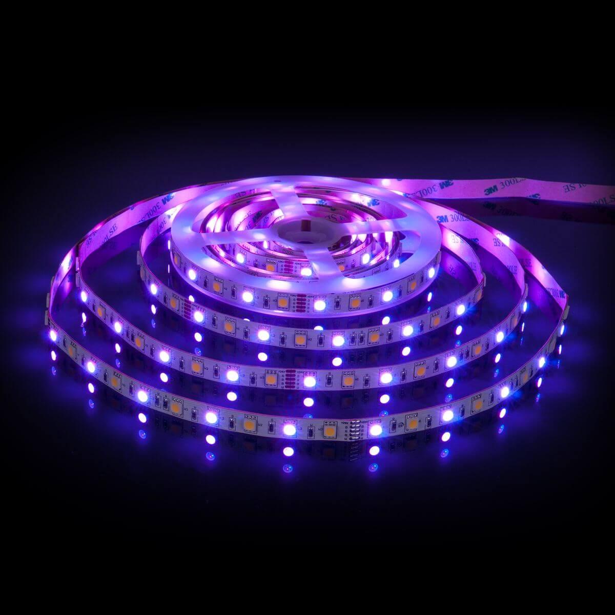 фото светодиодная лента elektrostandard 14,4w/m 60led/m 5050smd mix rgb/дневной белый 5m a053729 | 220svet.ru