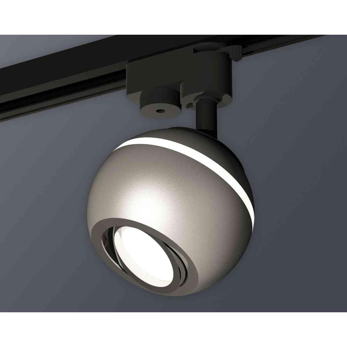 фото комплект трекового светильника ambrella light track system xt1103002 ssl/psl серебро песок/серебро полированное (a2521, c1103, n7003) | 220svet.ru
