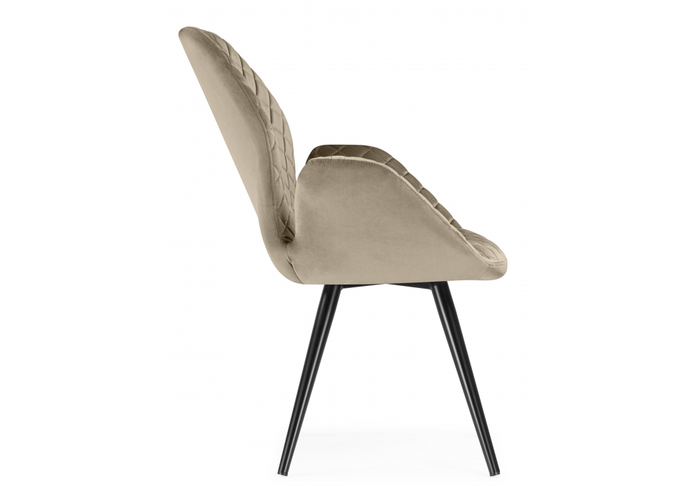 фото стул поворотный woodville муат светло-коричневый / черный 665373 | 220svet.ru