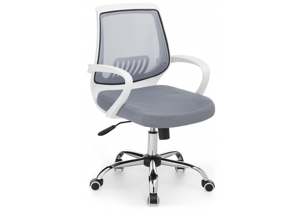 фото компьютерное кресло woodville ergoplus light gray / white 15209 | 220svet.ru