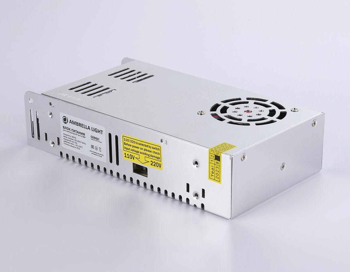 фото блок питания для светодиодной ленты ambrella light 360w ip20 15a gs9651 | 220svet.ru