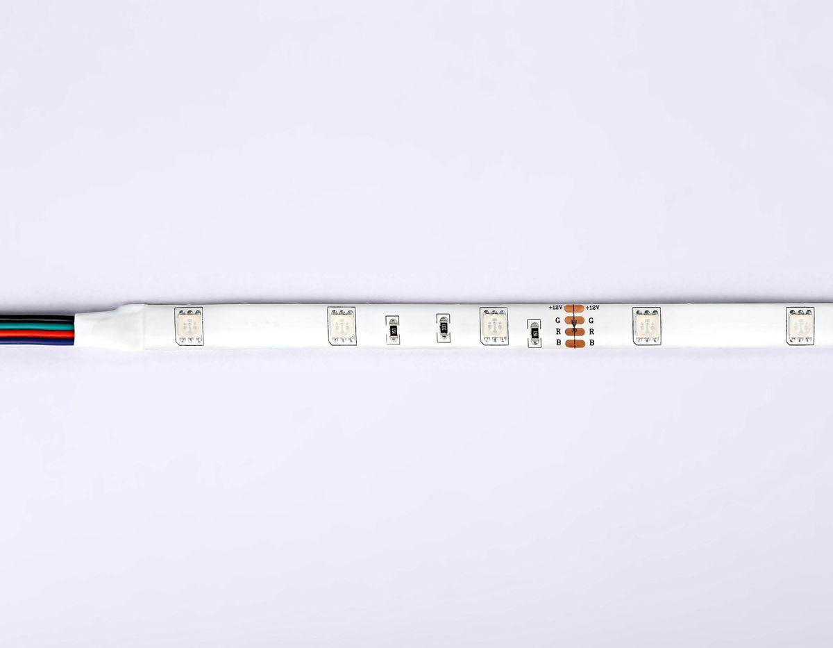 фото светодиодная влагозащищенная лента ambrella light 7,2w/m 30led/m 5050smd rgb 5m gs2301 | 220svet.ru