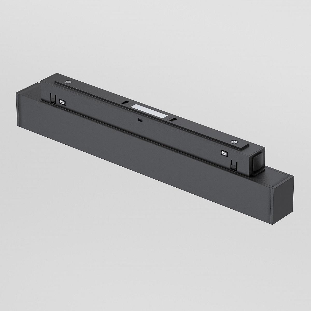 фото трековый магнитный светодиодный светильник elektrostandard artas 85103/01 черный/золото a064529 | 220svet.ru