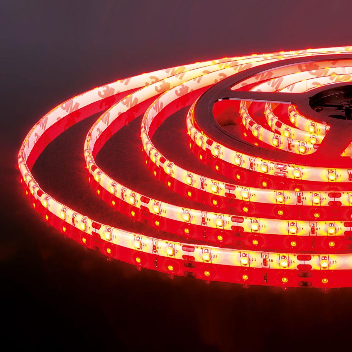 фото светодиодная влагозащищенная лента elektrostandard 4,8w/m 60led/m 2835smd красный 5m a040998 | 220svet.ru