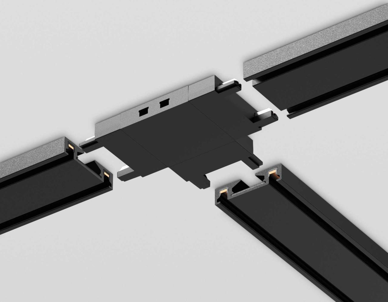 фото коннектор t-образный ambrella light track system magnetic ultra slim gv1122 | 220svet.ru