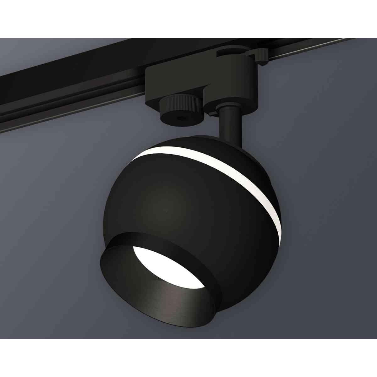 фото комплект трекового светильника ambrella light track system xt1102002 sbk/pbk черный песок/черный полированный (a2521, c1102, n7031) | 220svet.ru