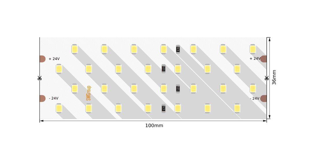 фото лента swg 26w/m 280led/m 2835smd нейтральный белый 5m 005079 | 220svet.ru