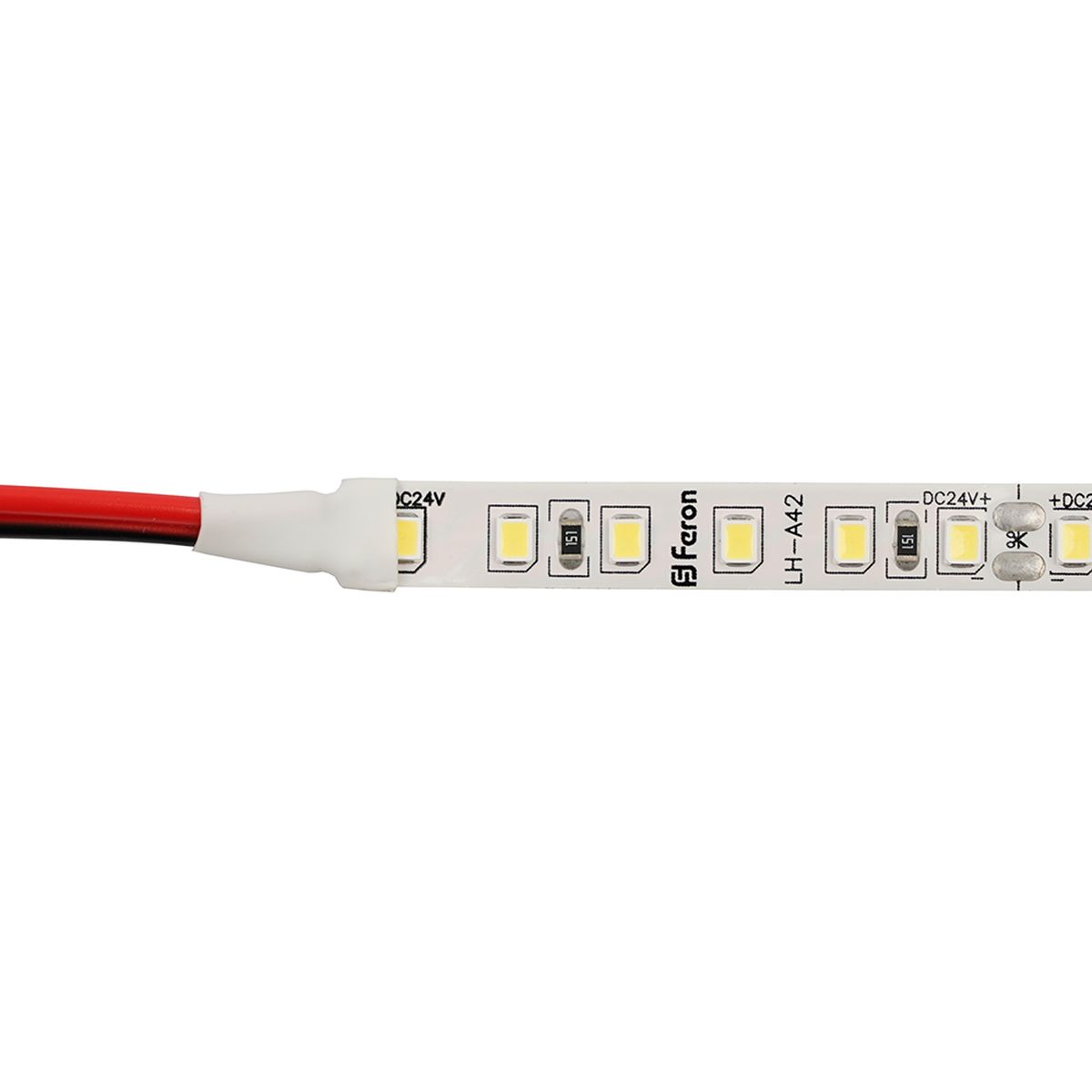 фото светодиодная лента feron 11w/m 120led/m 2835smd 6000к 30m ls501 53088 | 220svet.ru