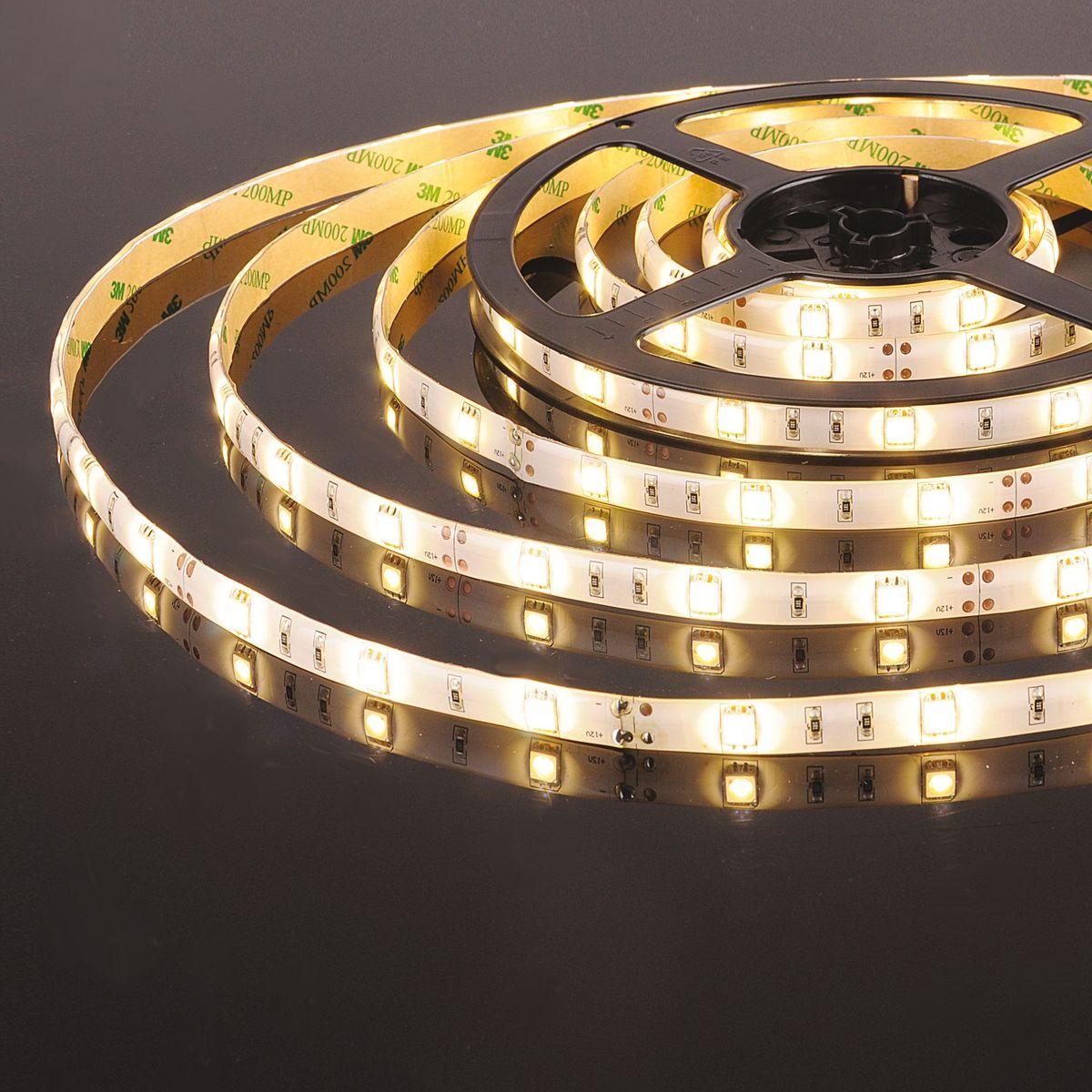фото светодиодная влагозащищенная лента elektrostandard 7,2w/m 30led/m 5050smd теплый белый 5m a050582 | 220svet.ru