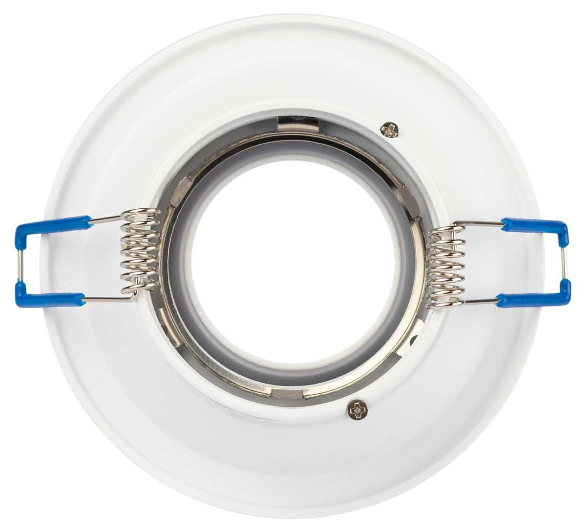 фото светильник встраиваемый алюминиевый эра kl100 wh под лампу mr16 gu5.3 белый б0055584 | 220svet.ru