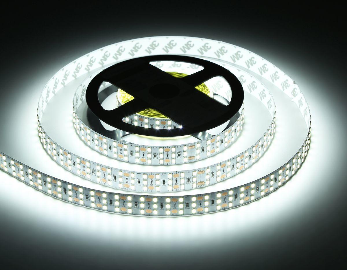фото светодиодная лента холодный белый ambrella light 26w/m 324led/m 2835smd 6500к 5m gs3903 | 220svet.ru