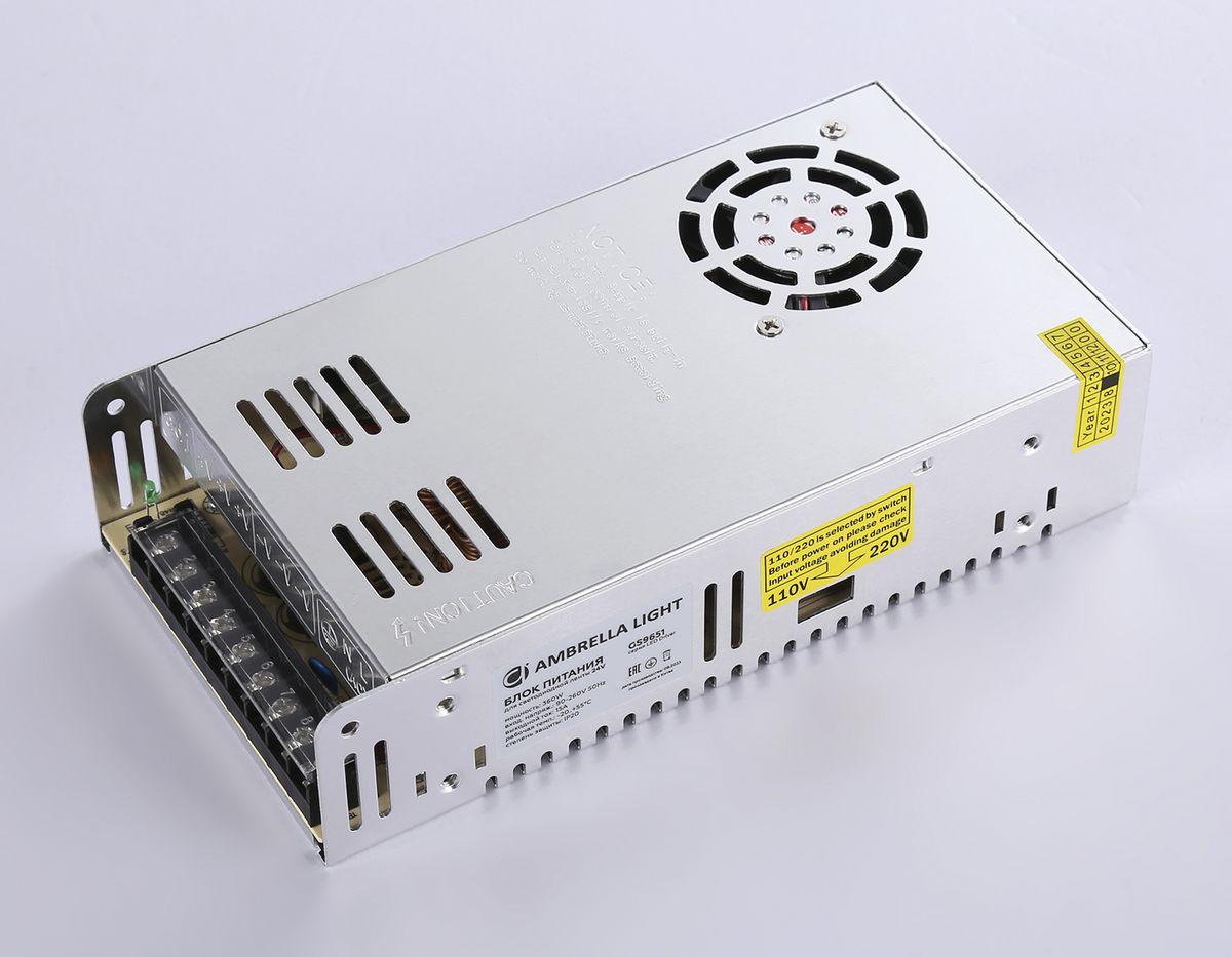 фото блок питания для светодиодной ленты ambrella light 360w ip20 15a gs9651 | 220svet.ru