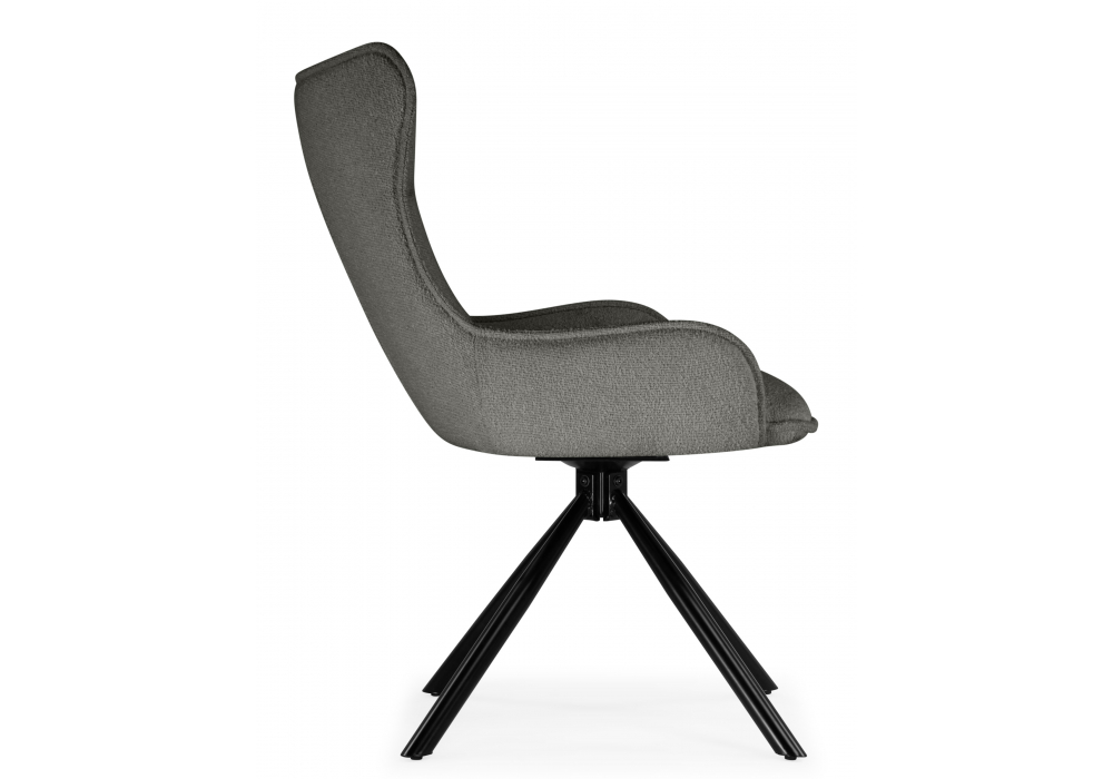 фото стул на металлокаркасе поворотный woodville chicago light gray / black 15830 | 220svet.ru