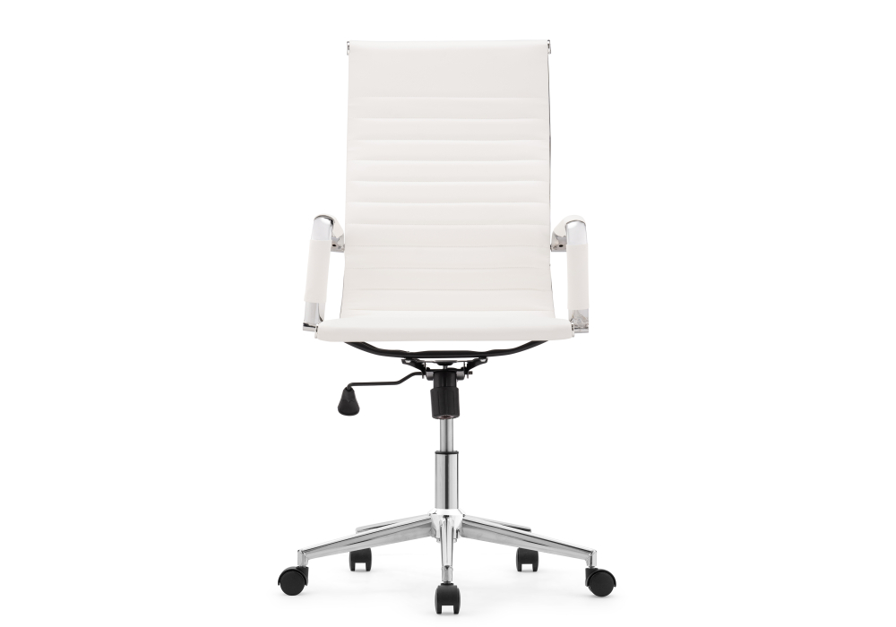фото компьютерное кресло woodville reus pu white / chrome 15735 | 220svet.ru
