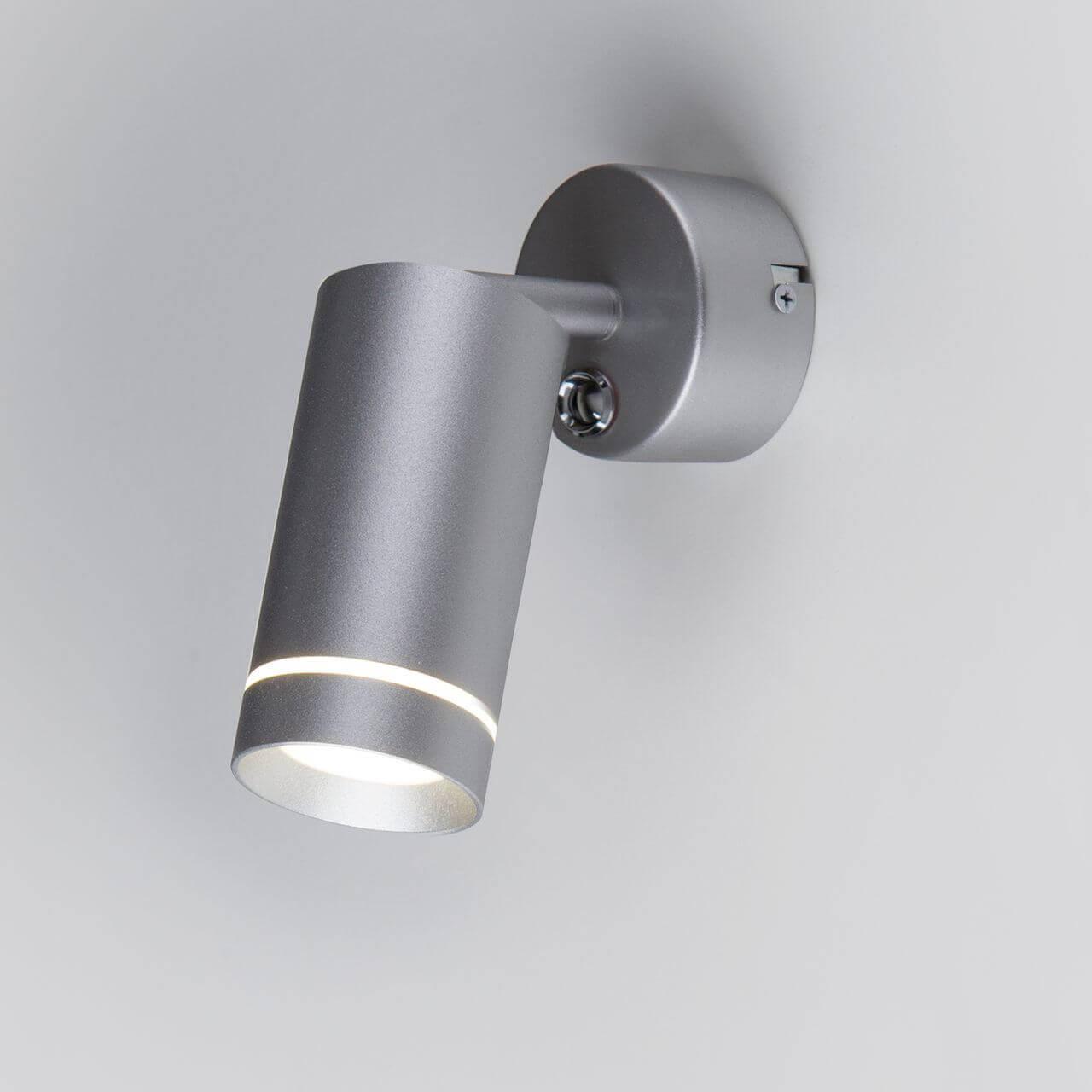 фото светодиодный спот elektrostandard glory sw mrl led 1005 серебро a043958 | 220svet.ru