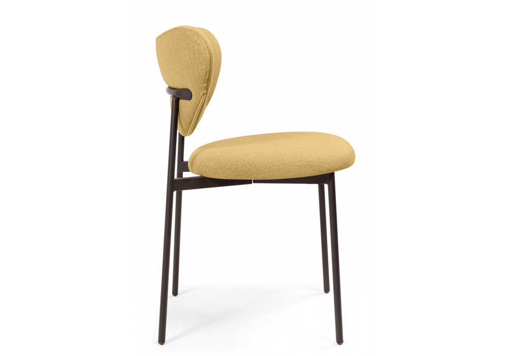 фото стул на металлокаркасе woodville тео горчичный (elon 43) / коричневый 687213 | 220svet.ru