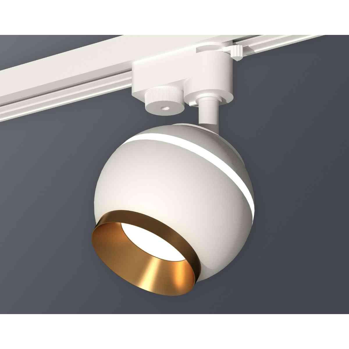 фото комплект трекового светильника ambrella light track system xt1101023 swh/pyg белый песок/золото желтое полированное (a2520, c1101, n7034) | 220svet.ru