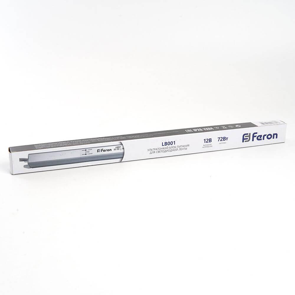 фото блок питания для светодиодной ленты feron lb001 12v 72w ip20 6a 48015 | 220svet.ru