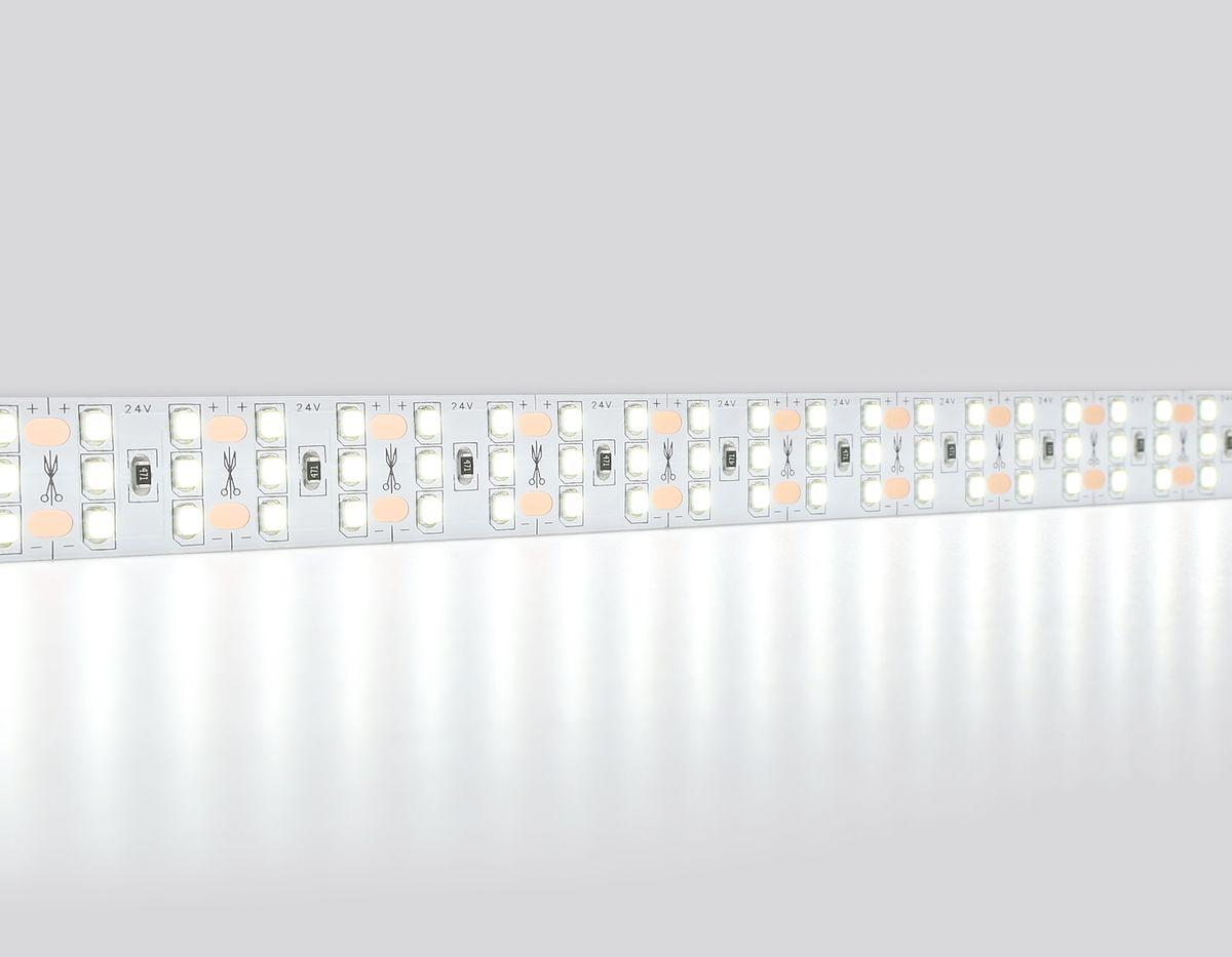 фото светодиодная лента холодный белый ambrella light 26w/m 324led/m 2835smd 6500к 5m gs3903 | 220svet.ru