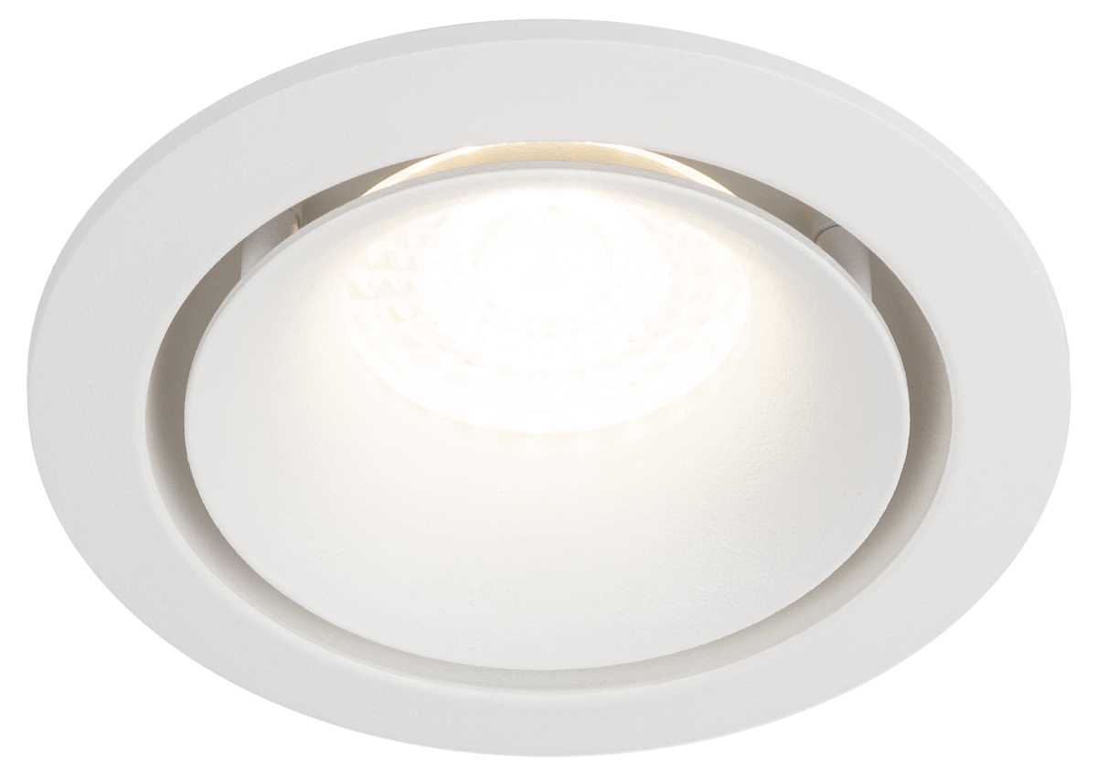фото светильник встраиваемый алюминиевый эра kl100 wh под лампу mr16 gu5.3 белый б0055584 | 220svet.ru