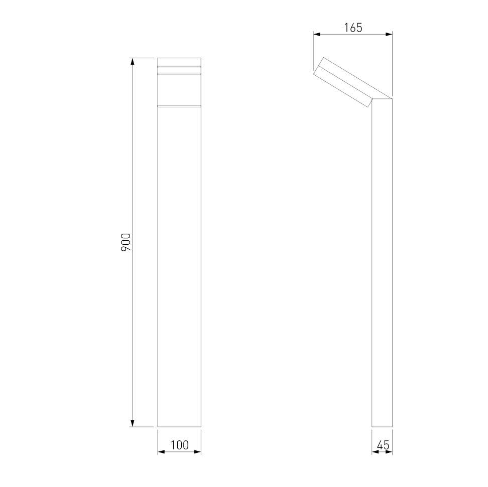 фото уличный светодиодный светильник elektrostandard sensor 1542 techno led серый a053949 | 220svet.ru