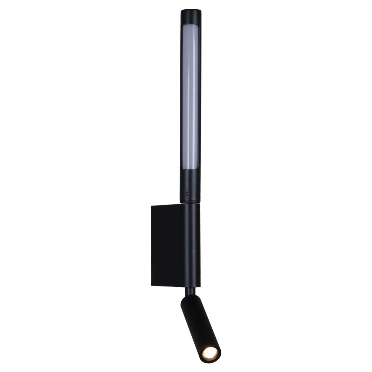 фото настенный светодиодный светильник reluce 86209-9.2-001kt led3w+6w bk | 220svet.ru