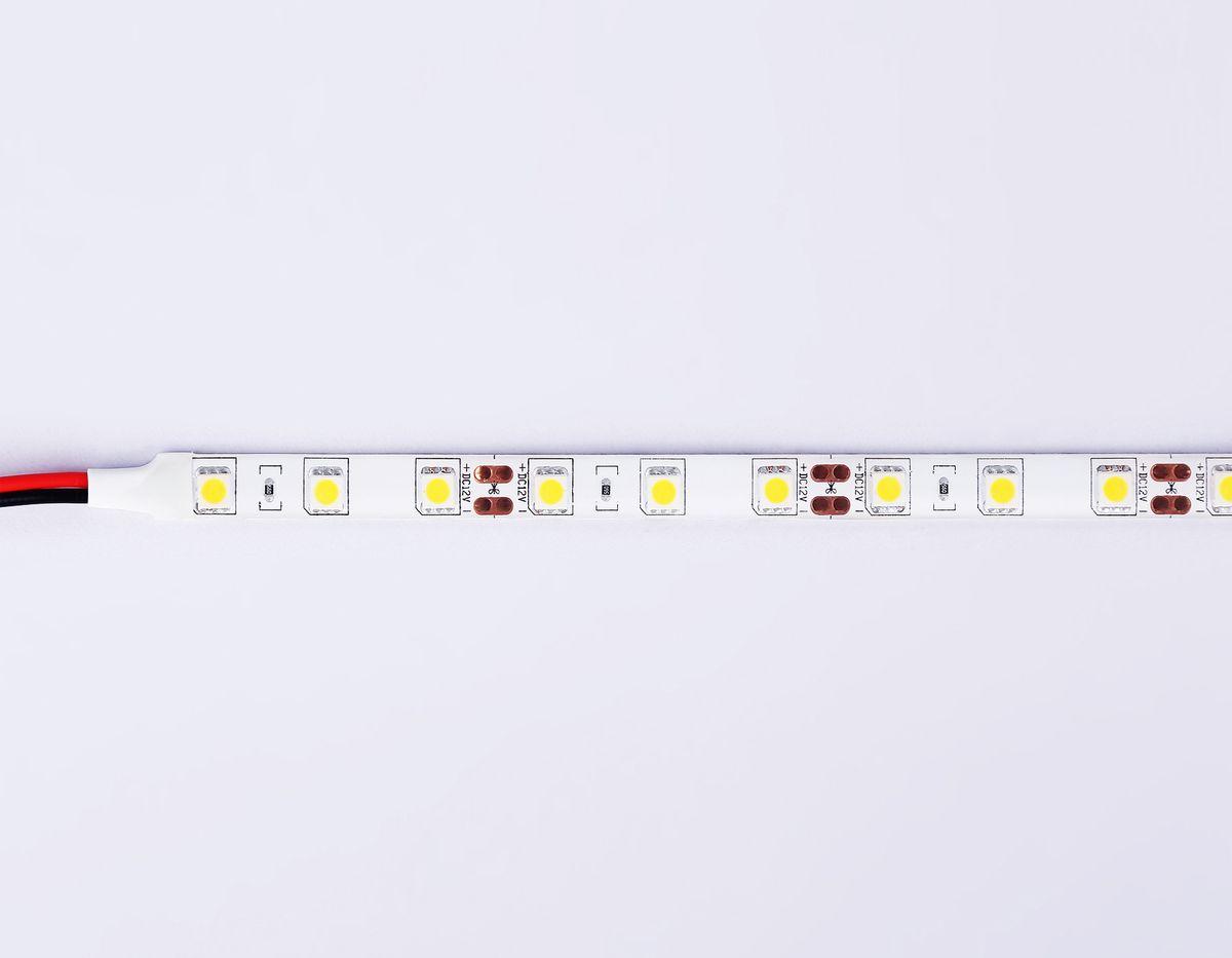 фото светодиодная влагозащищенная лента холодный белый ambrella light 14,4w/m 60led/m 5050smd 6500к 5m gs2103 | 220svet.ru