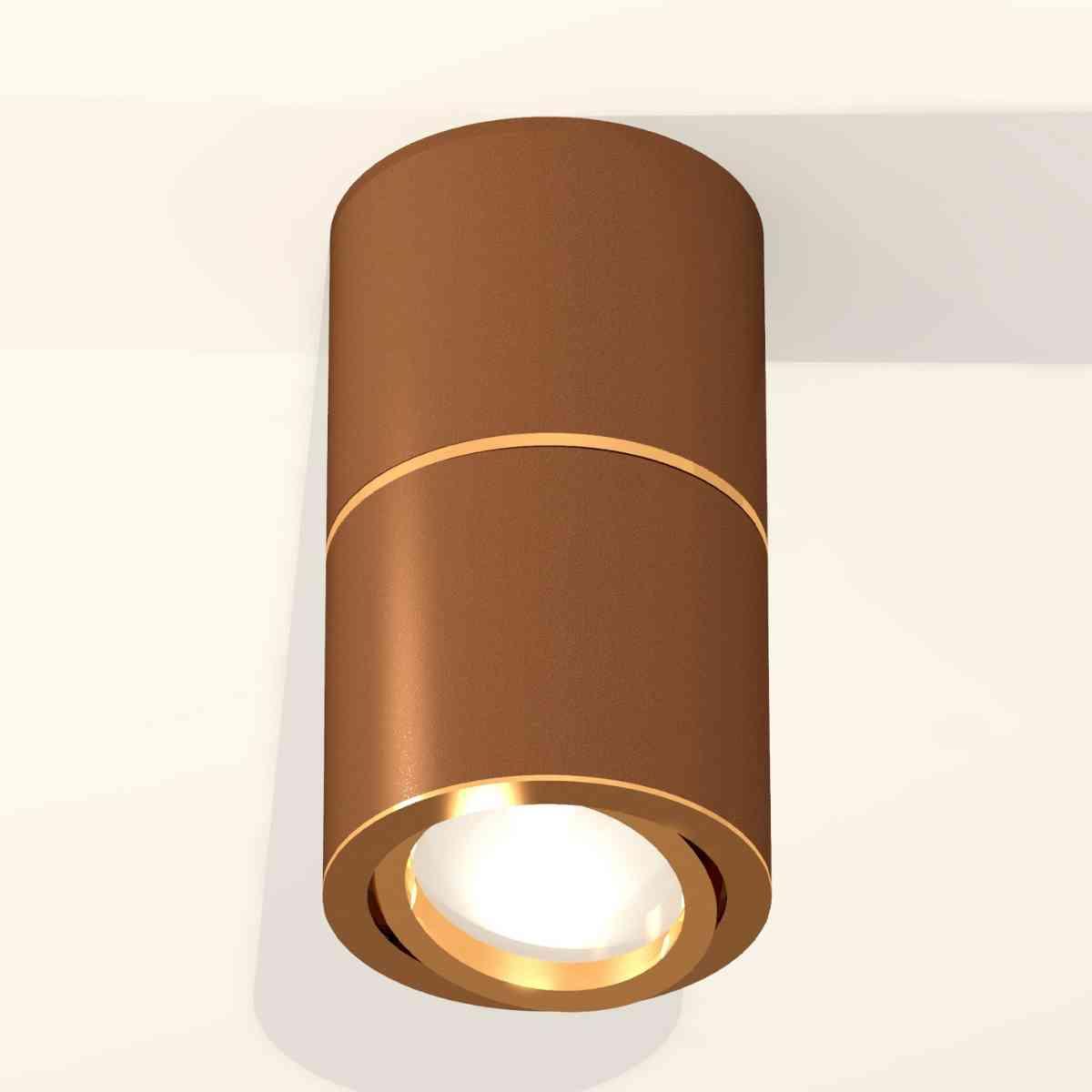 фото комплект накладного светильника ambrella light xs7404060 scf/pyg кофе песок/золото желтое полированное (c7404, a2072, c7404, n7004) | 220svet.ru