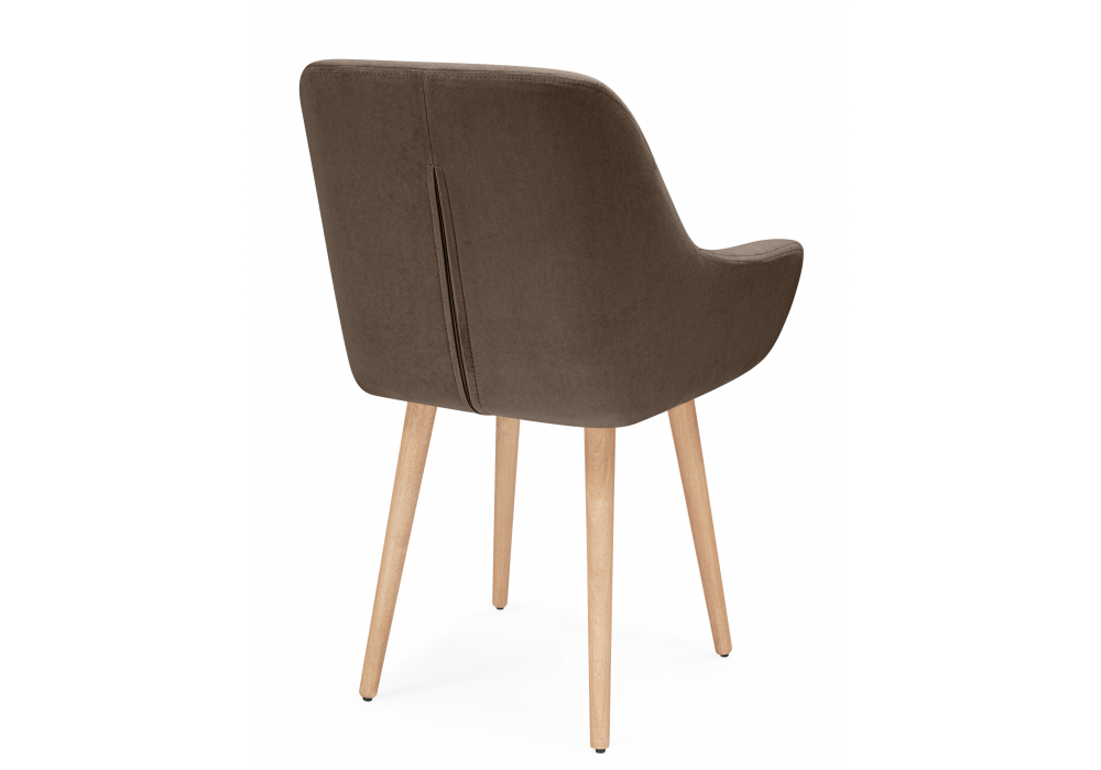 фото стул деревянный woodville флюид коричневый (glory 08) / светлое дерево 642986 | 220svet.ru