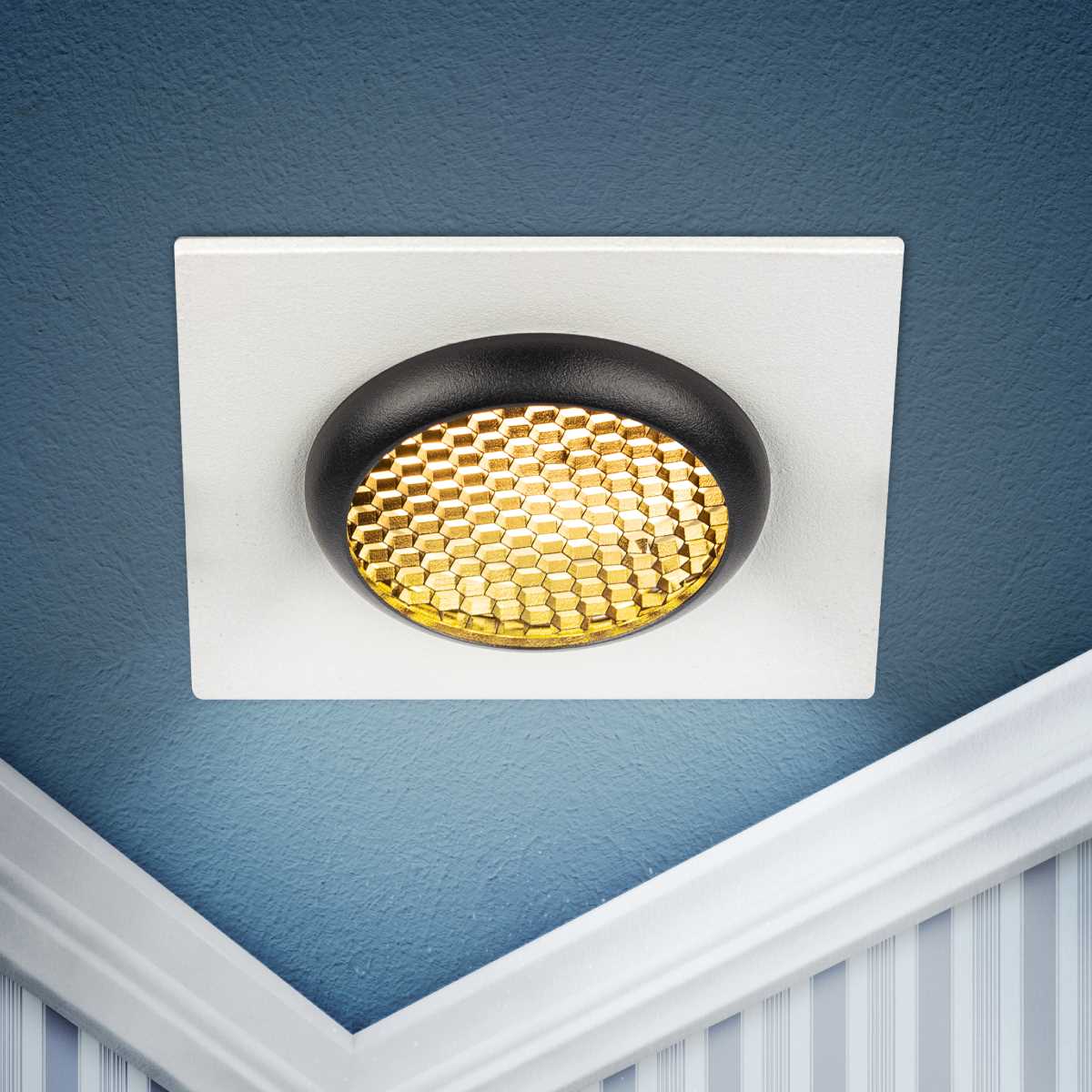 фото светильник встраиваемый алюминиевый эра kl110 wh/bk под лампу mr16 gu5.3 белый/черный матовый б0061531 | 220svet.ru