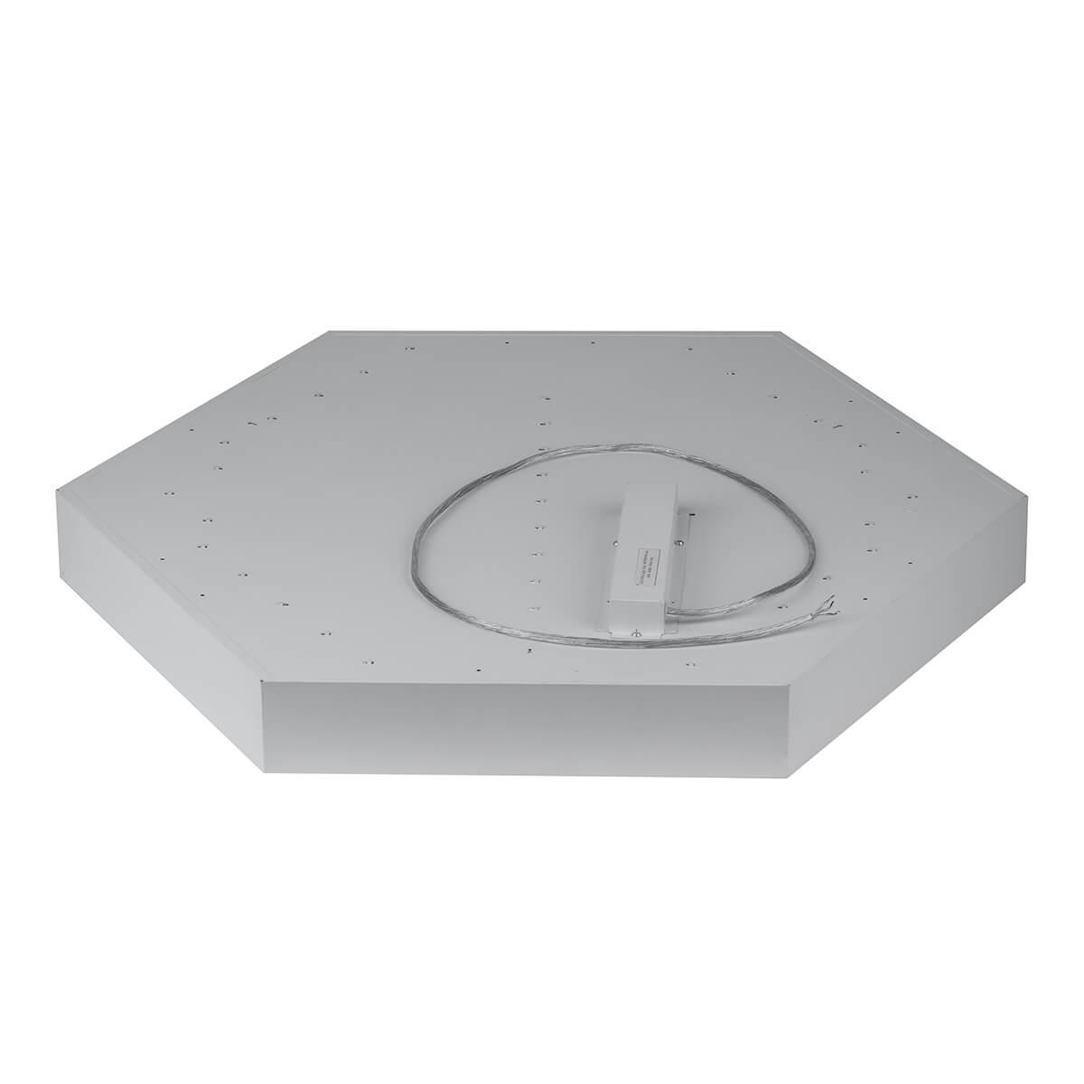 фото подвесной светодиодный cветильник эра hexagon spo-121-w-40k-038 38вт 4000к белый б0050550 | 220svet.ru