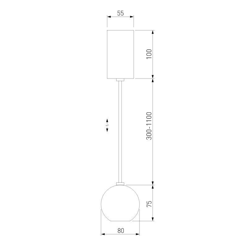 фото подвесной светодиодный светильник elektrostandard giro 50215/1 led черный жемчуг a055676 | 220svet.ru