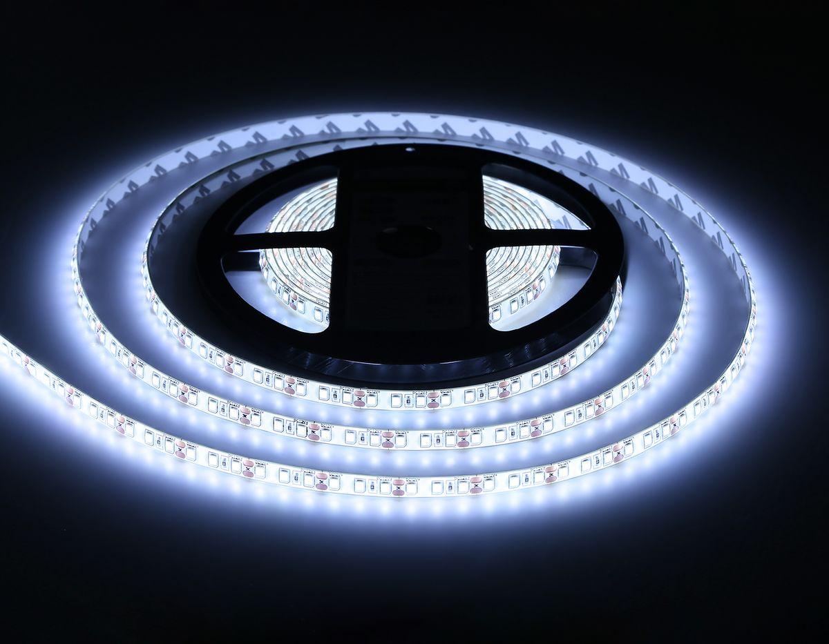 фото светодиодная влагозащищенная лента холодный белый ambrella light 9,6w/m 120led/m 2835smd 6500к 5m gs1203 | 220svet.ru