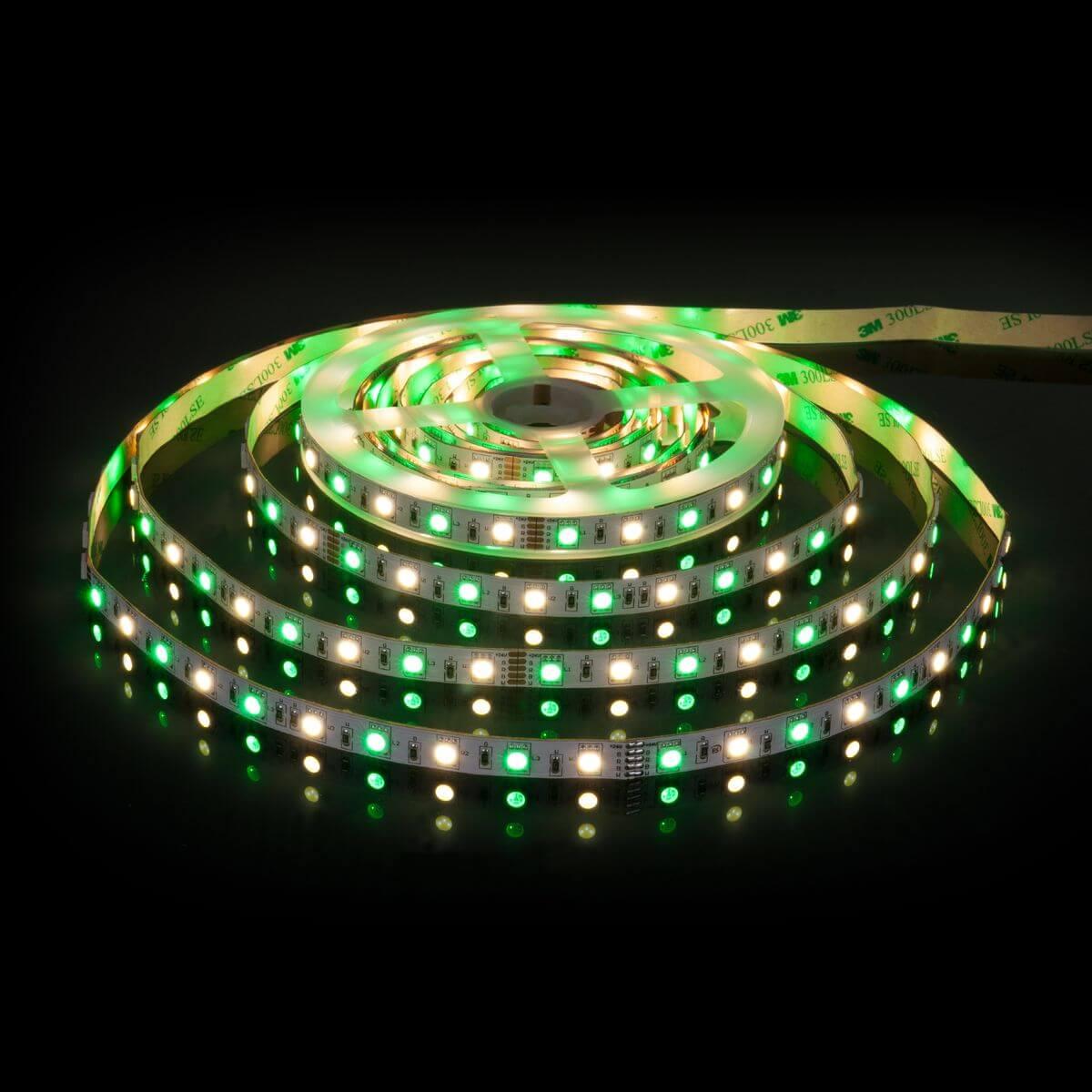 фото светодиодная лента elektrostandard 14,4w/m 60led/m 5050smd mix rgb/дневной белый 5m a053729 | 220svet.ru