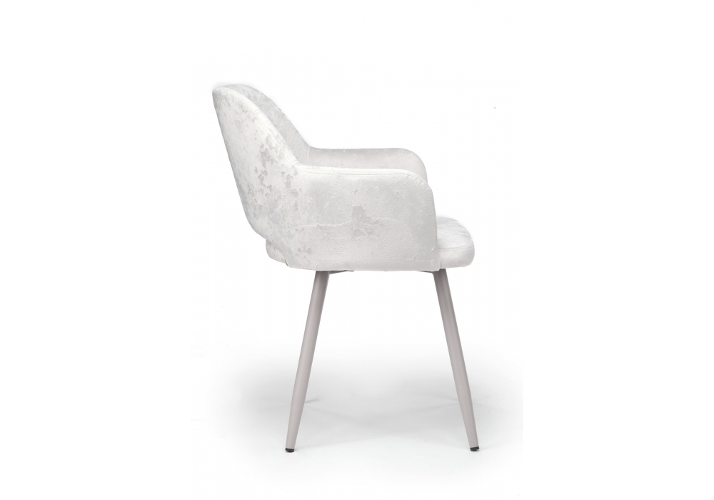 фото стул на металлокаркасе woodville эолин светло-бежевый (simple 011) / серый 631688 | 220svet.ru