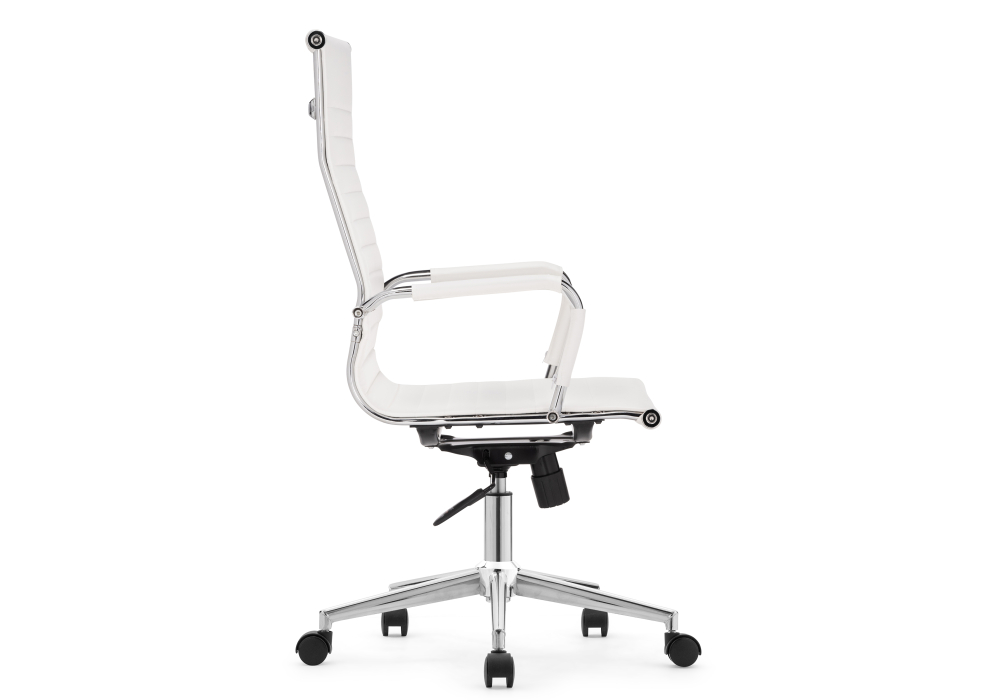 фото компьютерное кресло woodville reus pu white / chrome 15735 | 220svet.ru