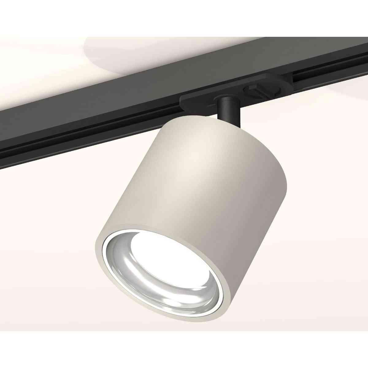 фото комплект трекового светильника ambrella light track system xt7533001 sgr/psl/sbk серый песок/серебро полированное/черный песок (a2537, c7533, n7022) | 220svet.ru